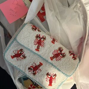 Lobster beaded bag